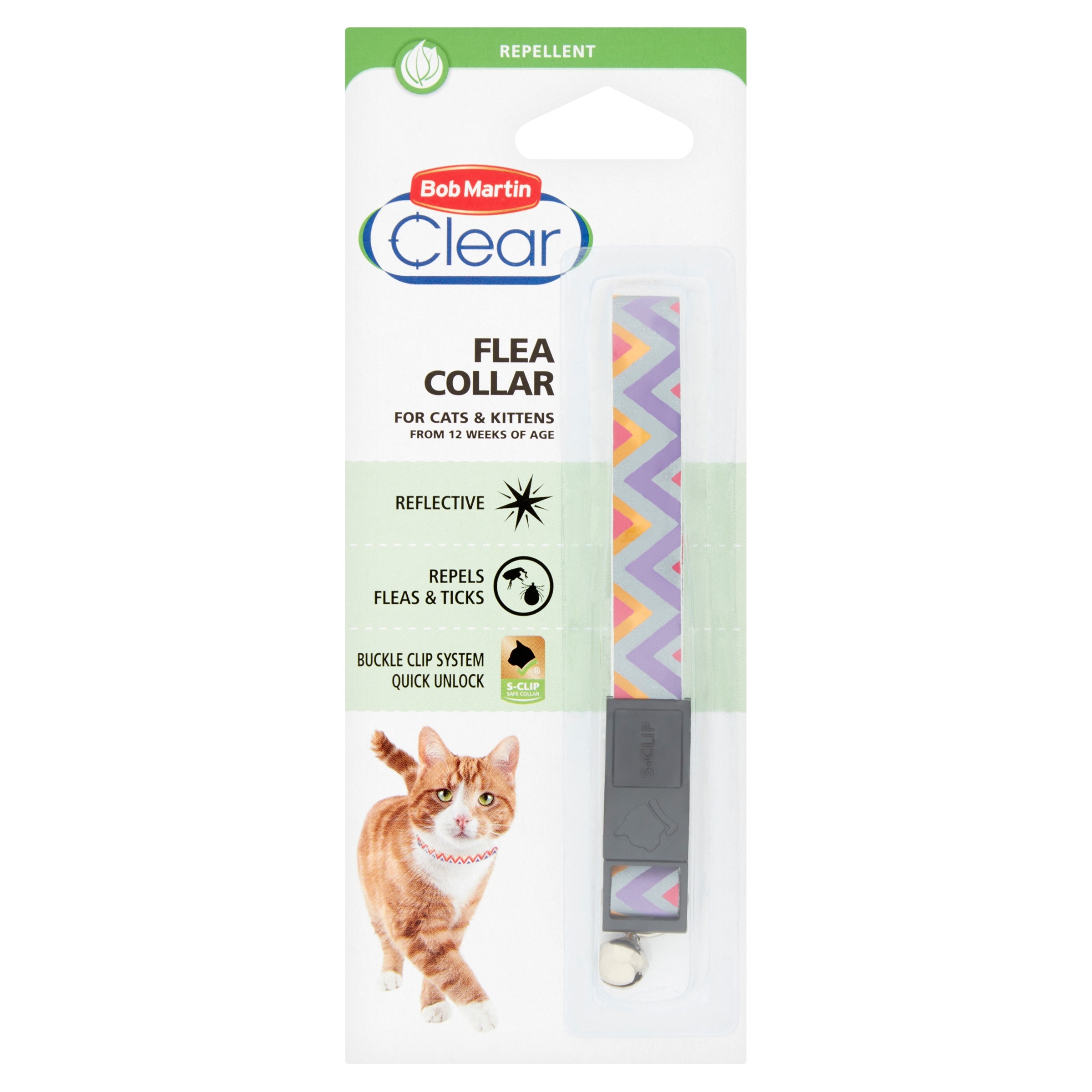 Bob Martin Clear Flea And Tick Repellent Collar For Cats Aztec